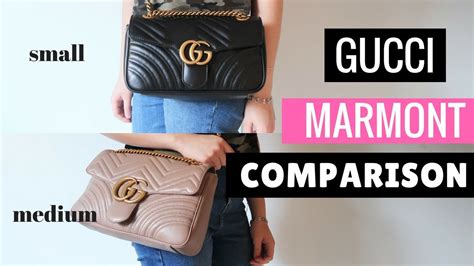 gucci marmont top handle small vs mini|Gucci Marmont medium shoulder bag.